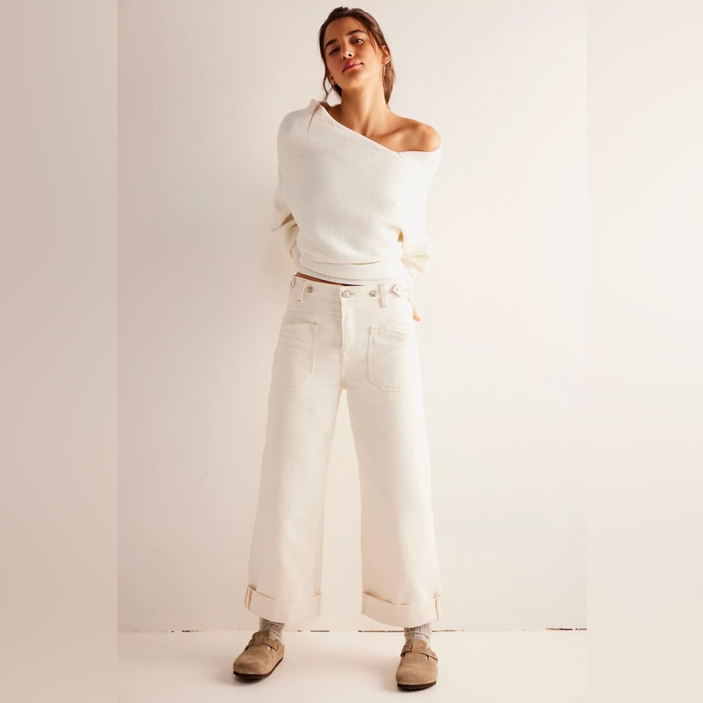 NWT Free People Palmer Cuff Jeans Size 27